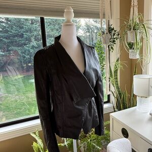 Women's Black Leather Jacket